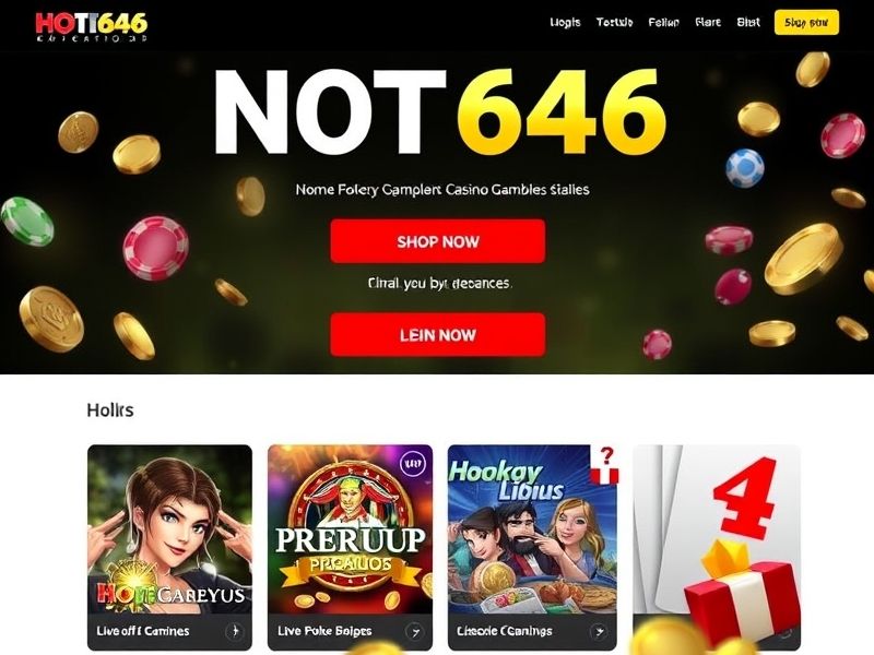 Welcome to hot646 login.com - your gateway to a thrilling world of online gambling. Log in now to explore exclusive casino games, bonuses, and real-money rewards.